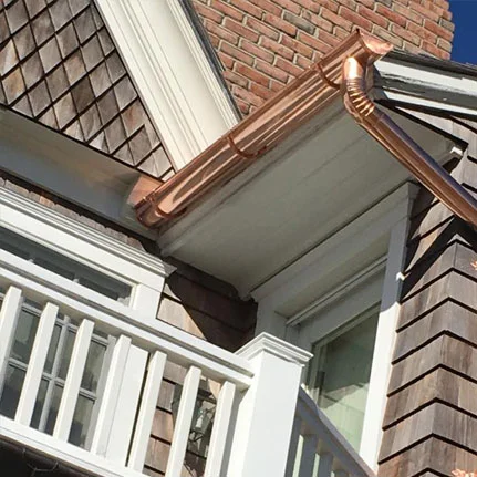 copper gutter installation Ronkonkoma ny